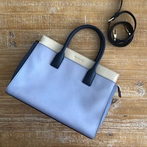 Kate Spade Cameron St Candace Blue Satchel